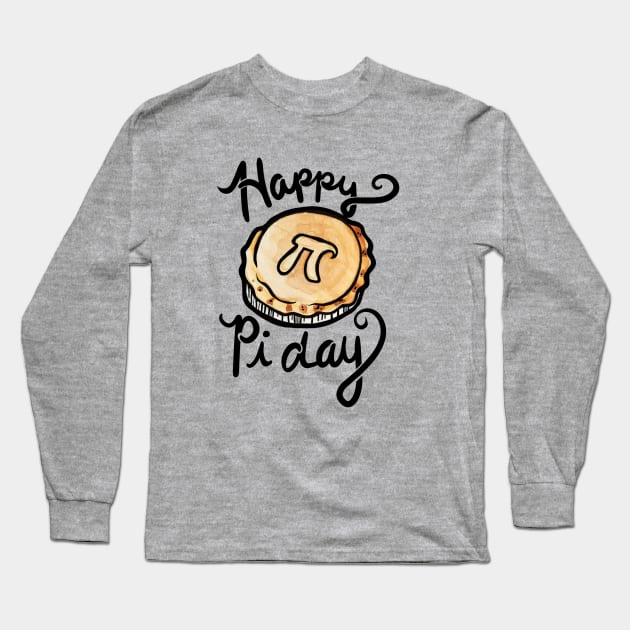 Happy Pi Day Long Sleeve T-Shirt by bubbsnugg